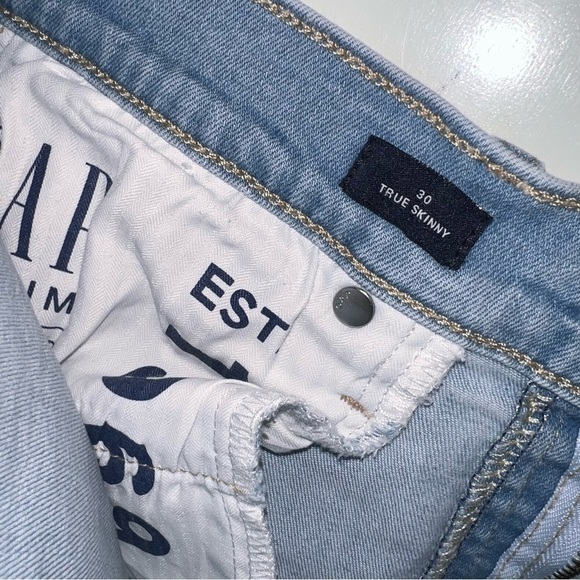 GAP Women’s True Skinny Raw Hem Ankle Jeans Size 30 - Picture 7 of 7